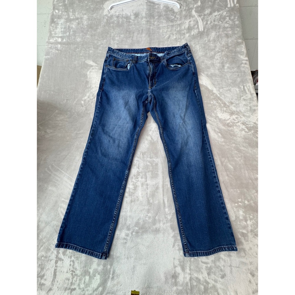 Tommy Bahama Mens Straight Leg Medium Wash Stretch Blue Jeans 38x31